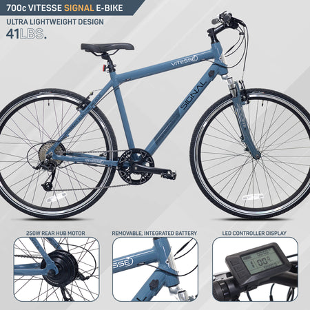 Mendham Bike Co. | Discount Bikes | 700c Vitesse Signal Electric Bike For Adults 14+