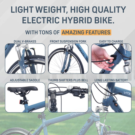 Mendham Bike Co. | Discount Bikes | 700c Vitesse Signal Electric Bike For Adults 14+