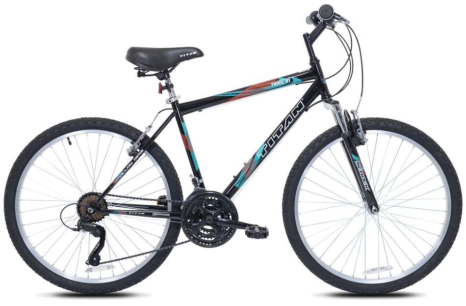 Mendham Bike Co. | Discount Bikes | 26" Titan Trail 21 Step Over Mountain Bike for Adults Ages 13+