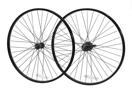 ALLOY BICYCLE WHEELSET | BLACK RIM / BLACK SPOKES