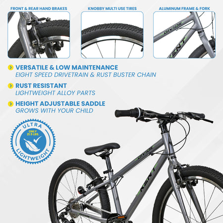 Mendham Bike Co. | Discount Bikes | 24" Kent Divide Mountain Bike for Kids Ages 8+