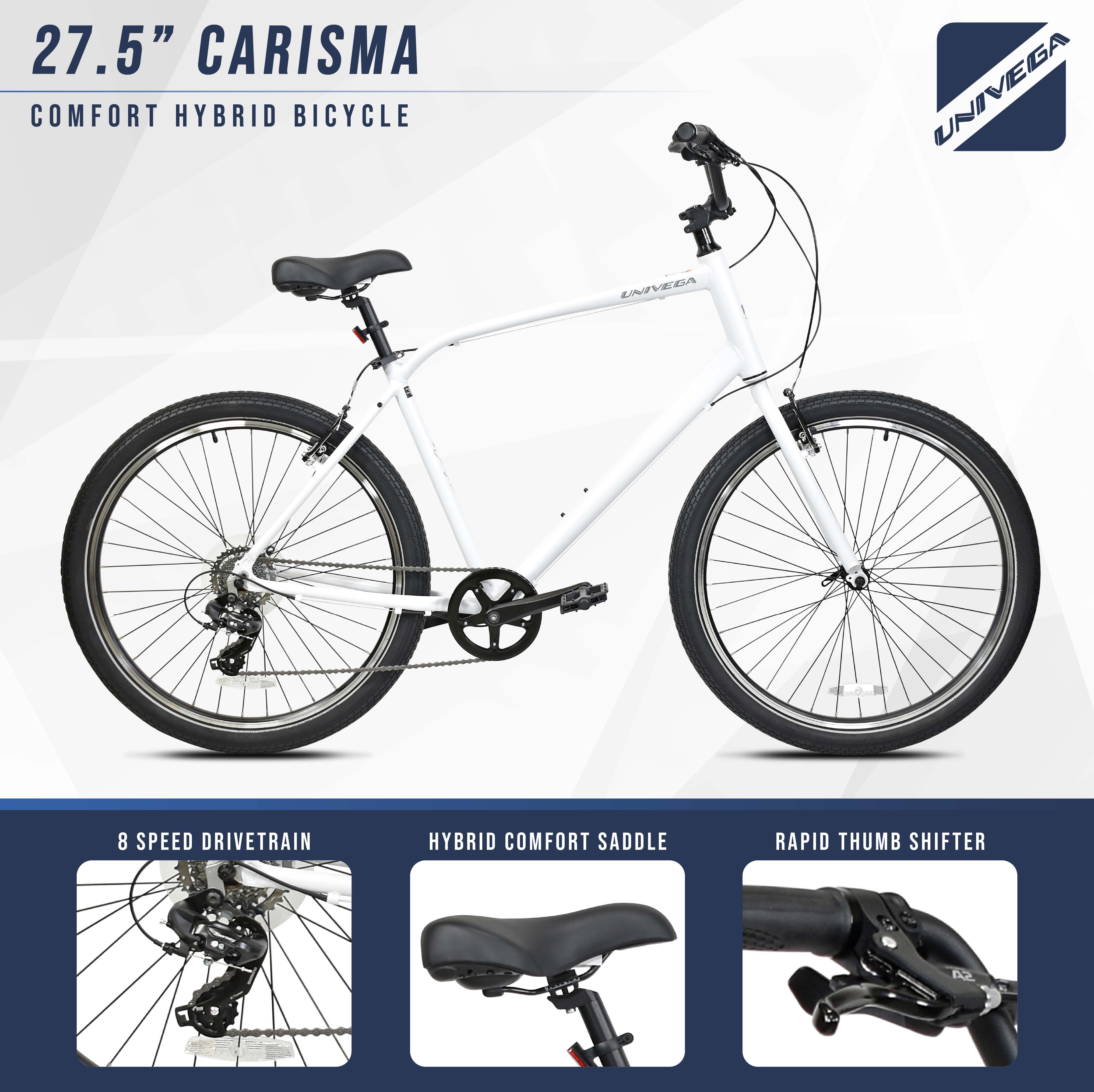 Mendham Bike Co. | Discount Bikes | 27.5" Univega Carisma Men's Comfort Hybrid Bike for Adults Ages 14+