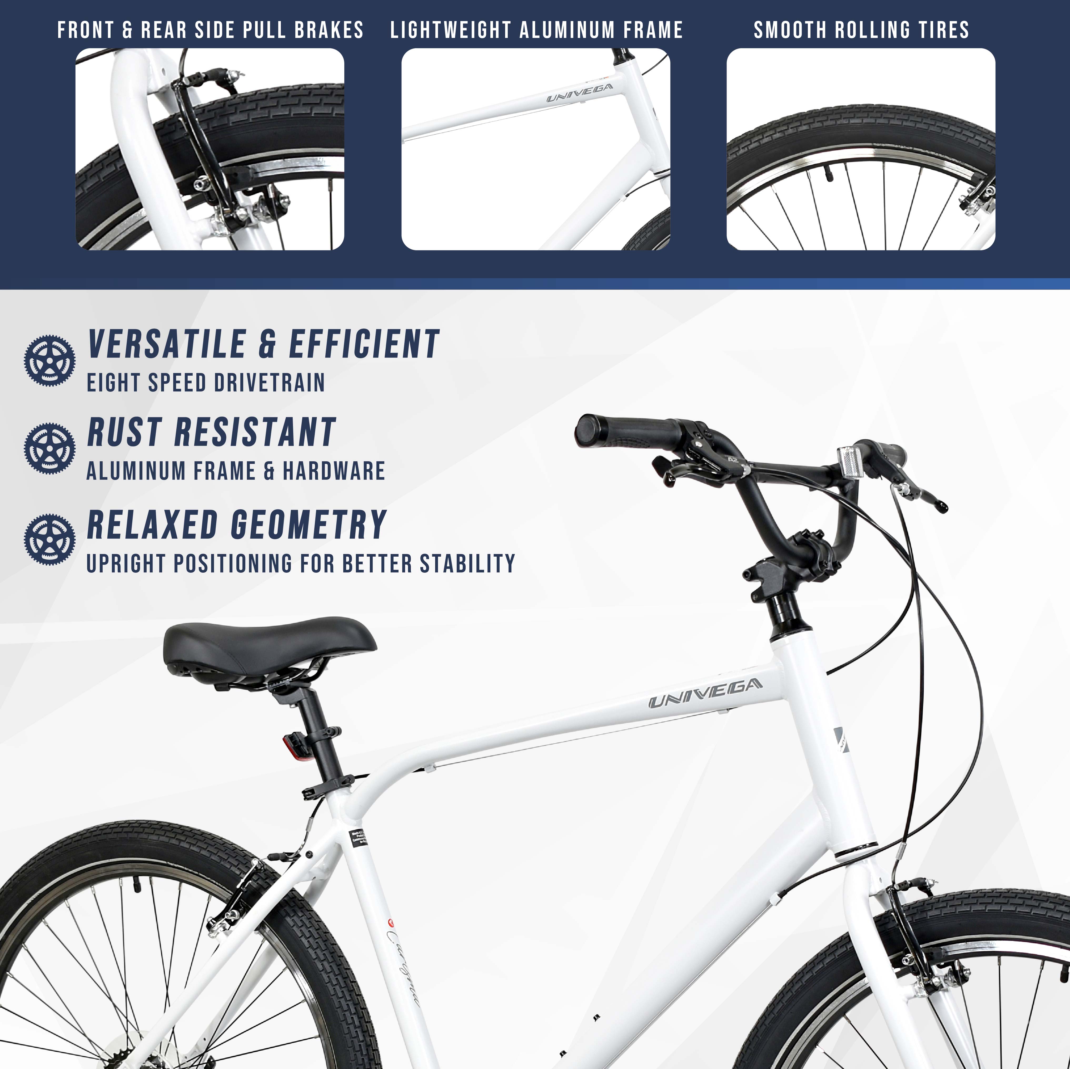 Mendham Bike Co. | Discount Bikes | 27.5" Univega Carisma Men's Comfort Hybrid Bike for Adults Ages 14+