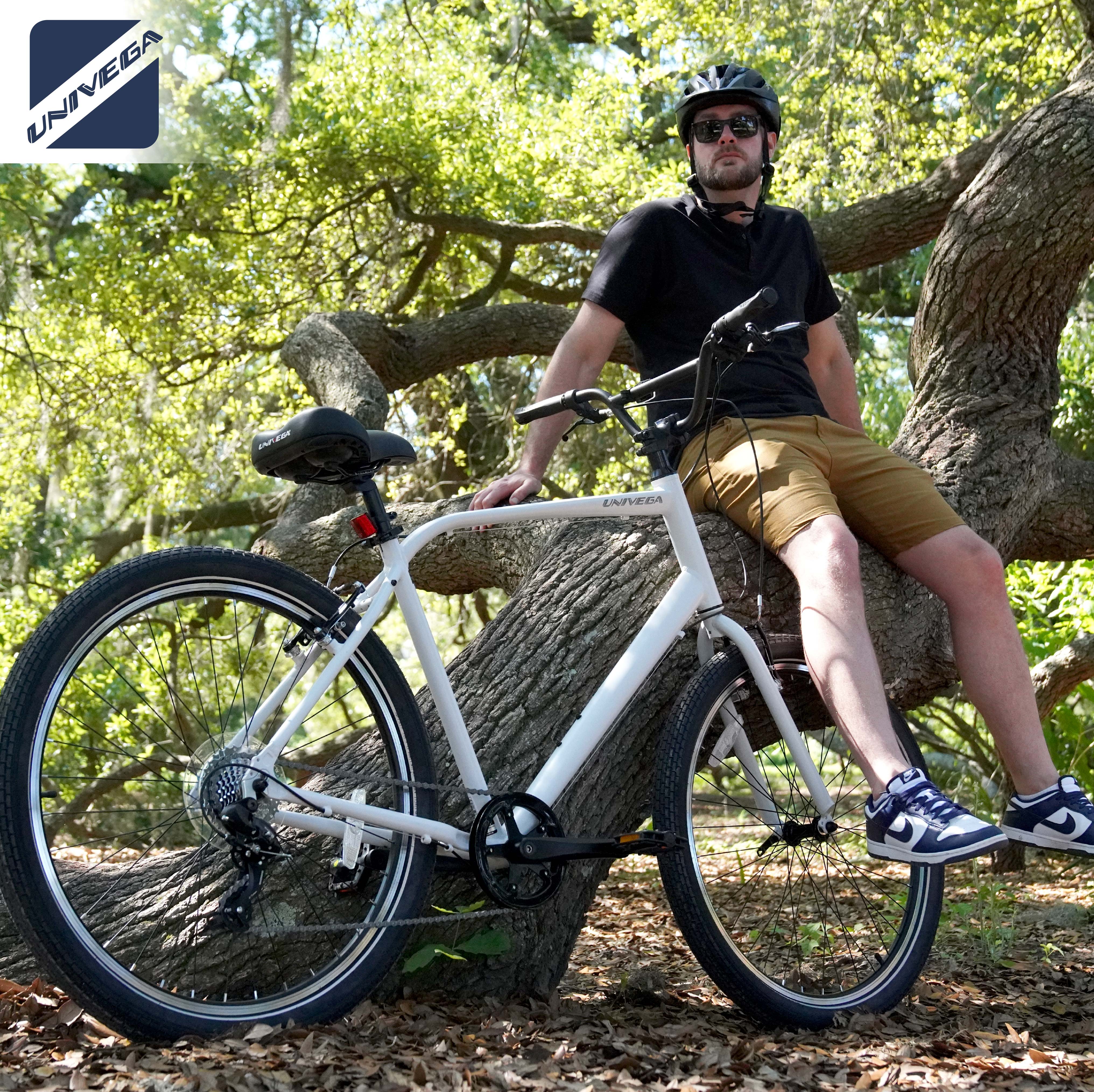 Mendham Bike Co. | Discount Bikes | 27.5" Univega Carisma Men's Comfort Hybrid Bike for Adults Ages 14+