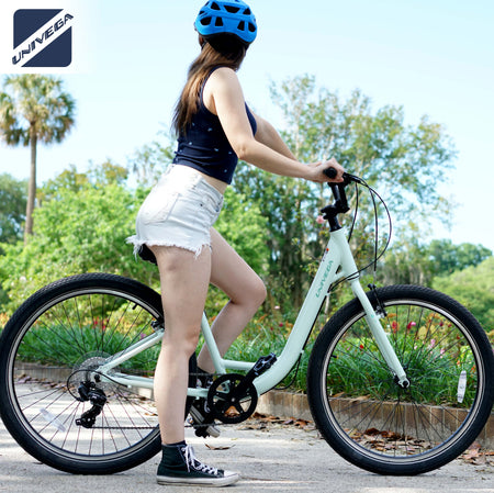 Mendham Bike Co. | Discount Bikes | 27.5" Univega Carisma Women's Comfort Hybrid Bike for Adults Ages 14+