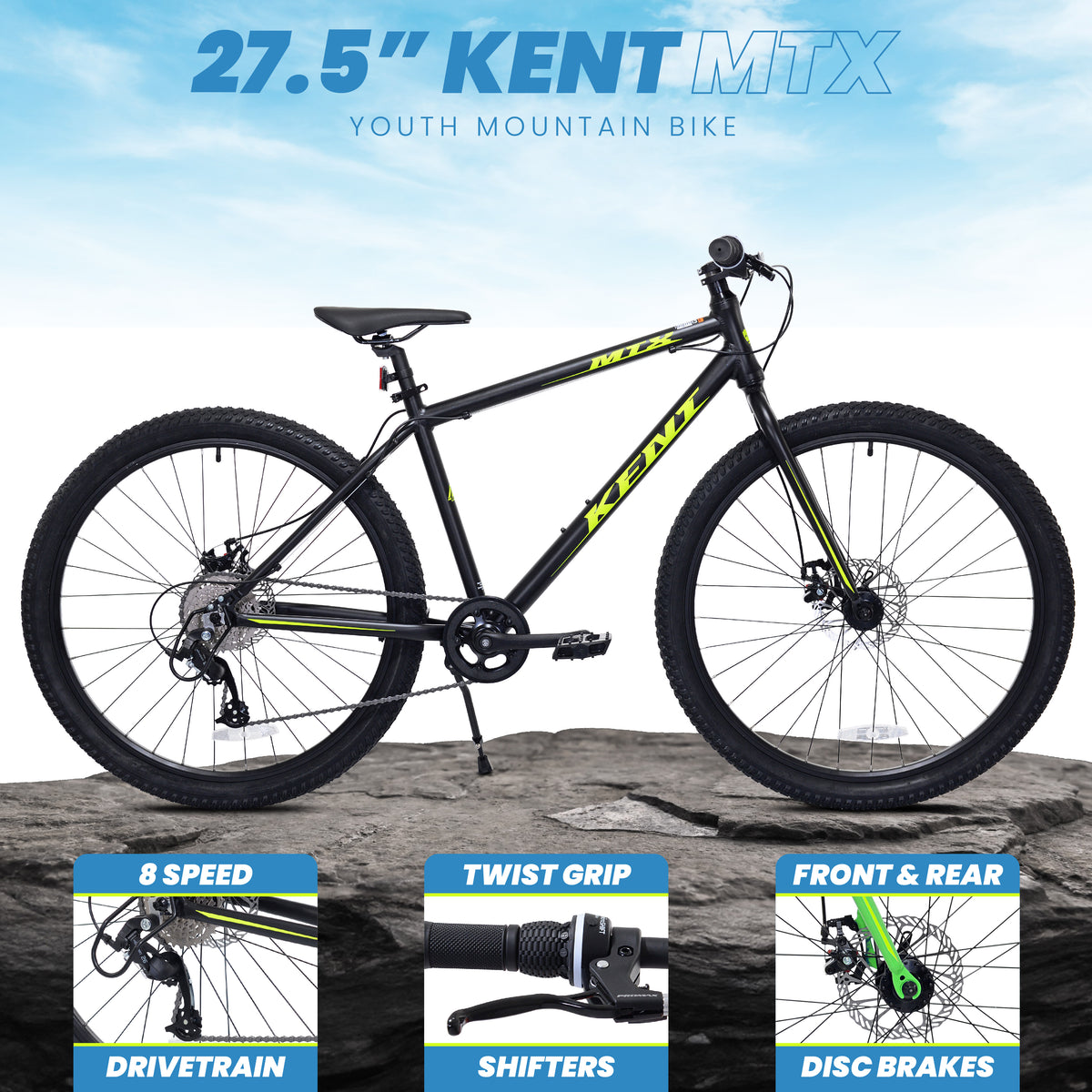Mendham Bike Co. | Discount Bikes | 27.5" Kent MTX Mountain Bike for Ages 14+