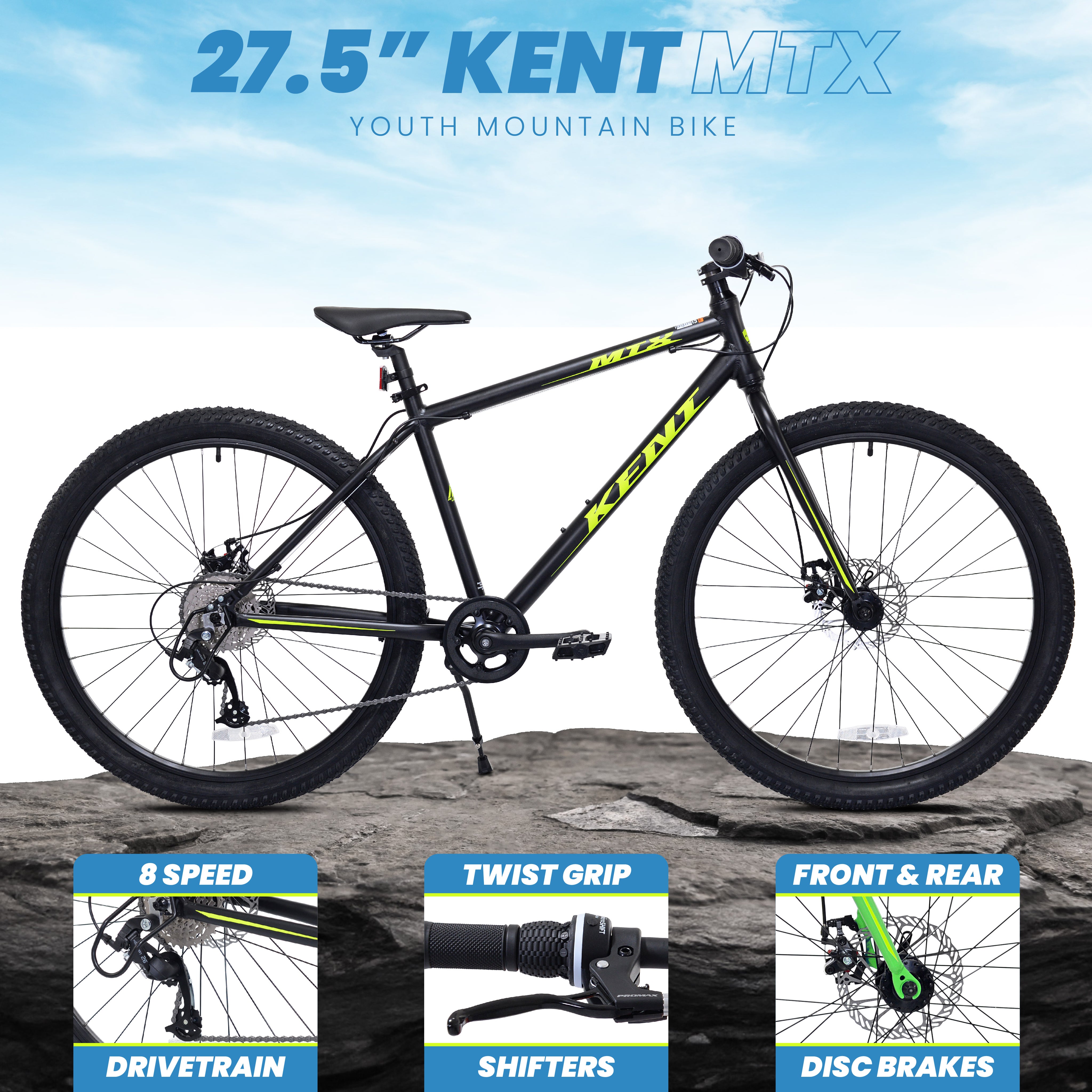 Mendham Bike Co. | Discount Bikes | 27.5" Kent MTX Mountain Bike for Ages 14+