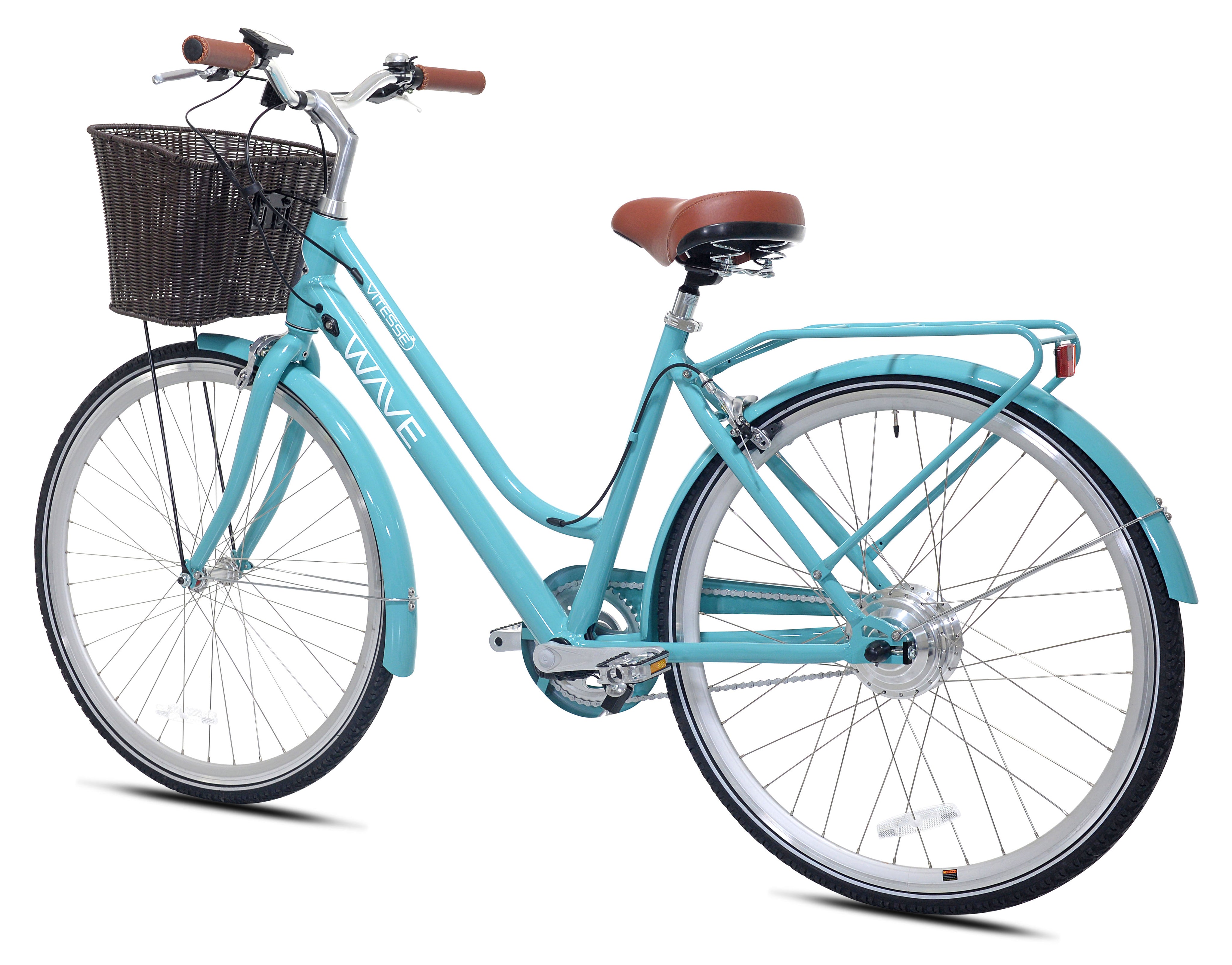 adult womens bicycle with basket 700C VITESSE WAVE