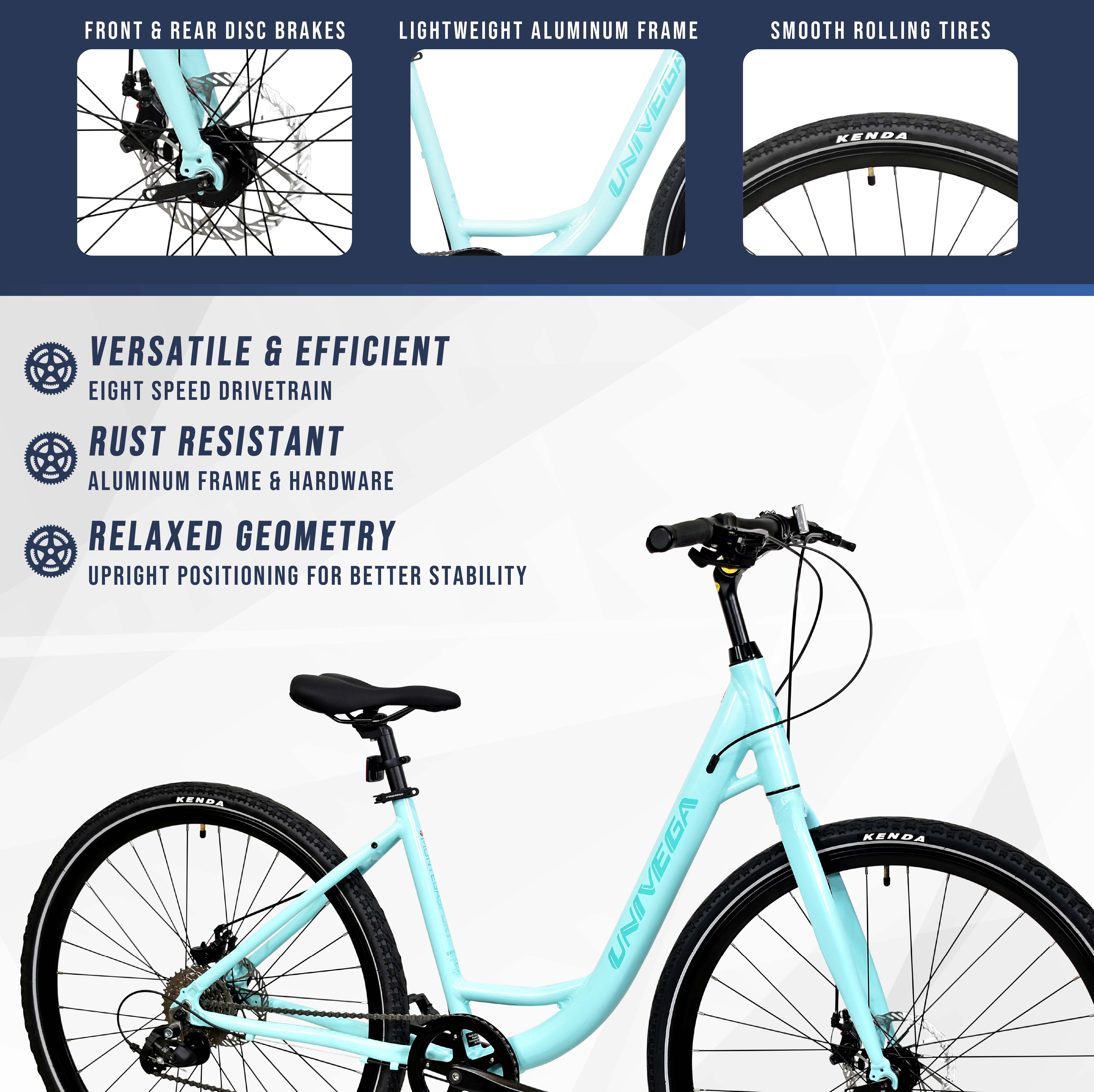 Mendham Bike Co. | Discount Bikes | 700c Univega Montega Sport Women's Comfort Hybrid Bike for Adults Ages 14+