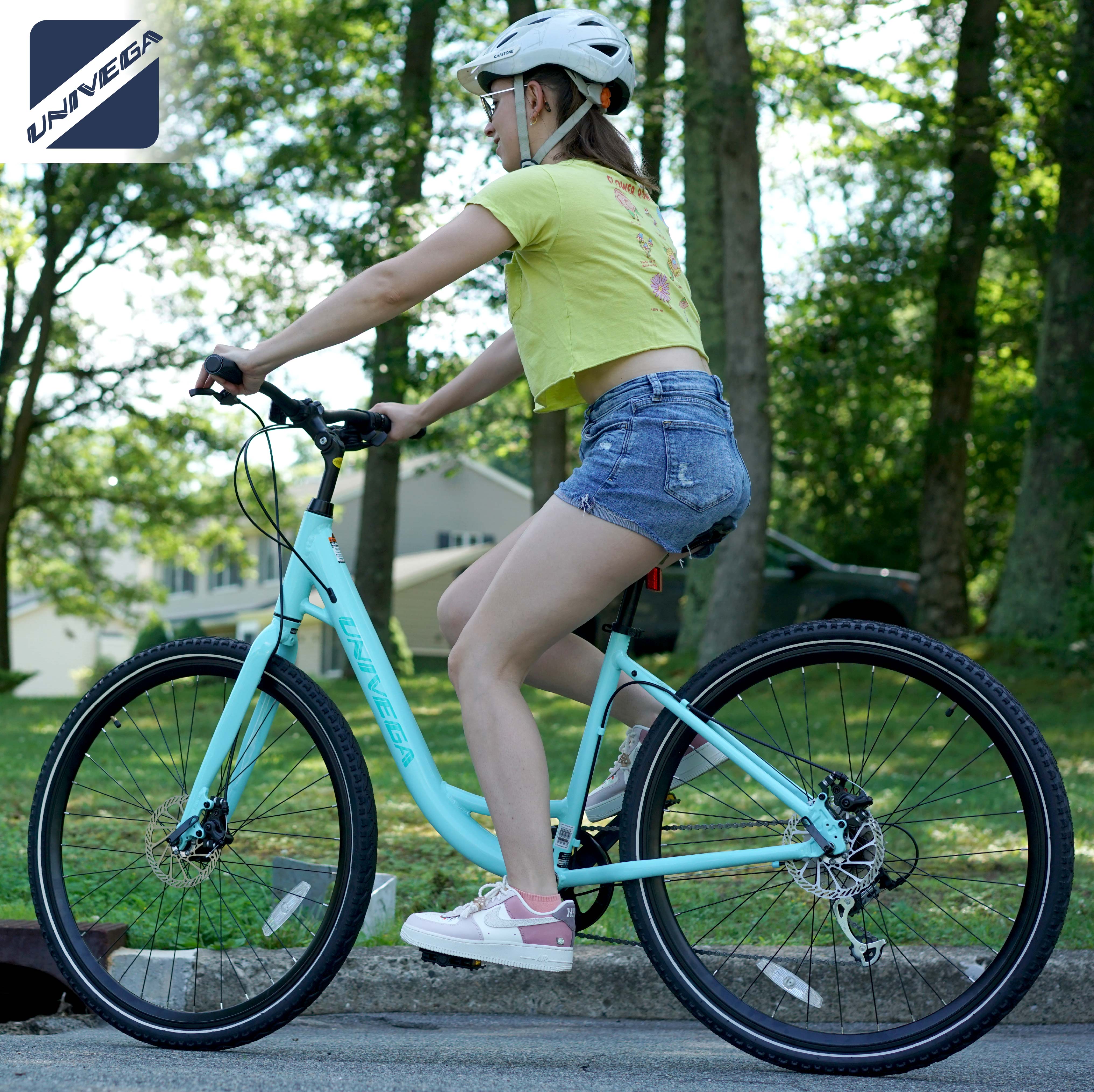 Mendham Bike Co. | Discount Bikes | 700c Univega Montega Sport Women's Comfort Hybrid Bike for Adults Ages 14+