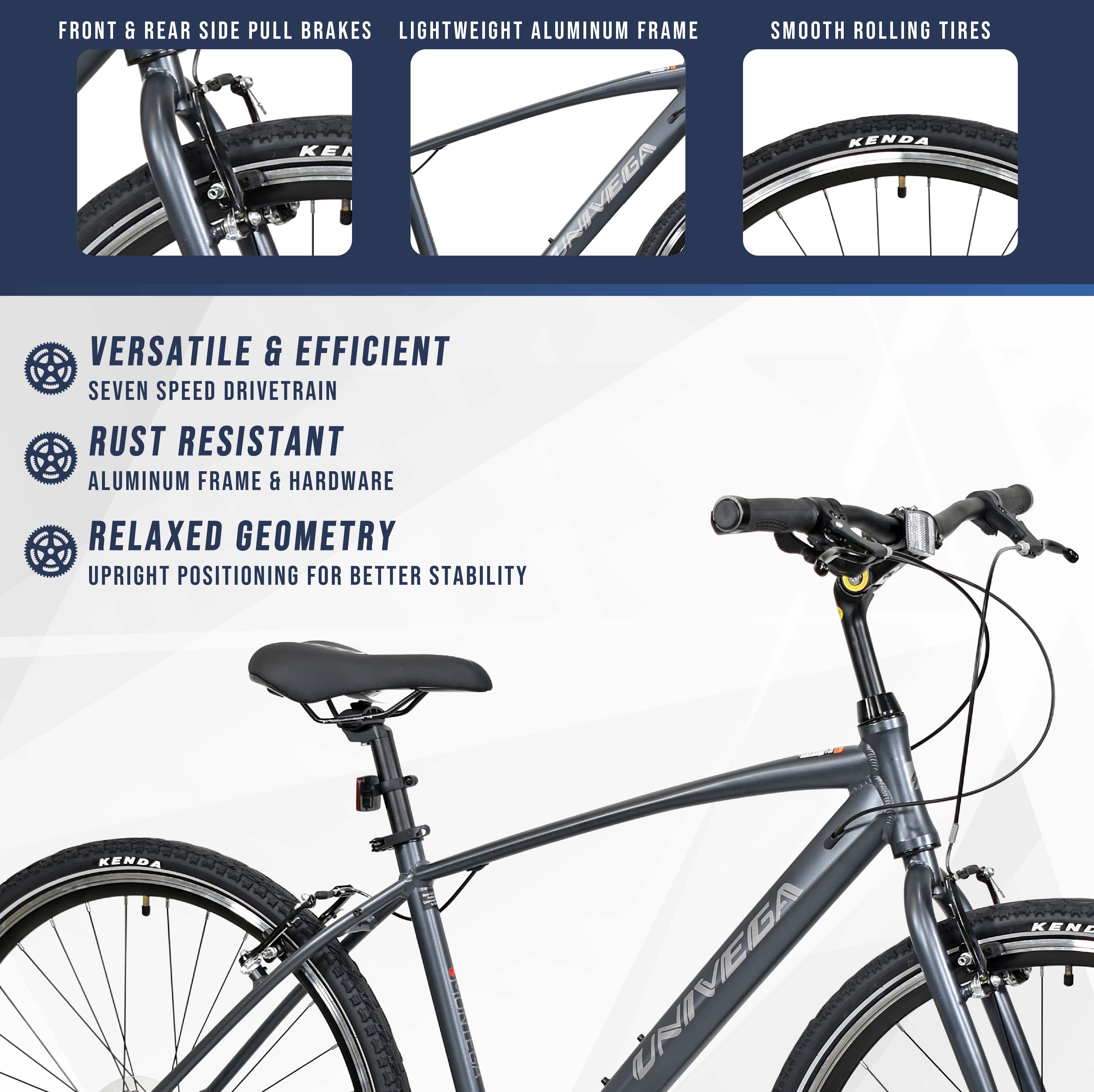 Mendham Bike Co. | Discount Bikes | 700c Univega Montega Men's Comfort Hybrid Bike for Ages 14+