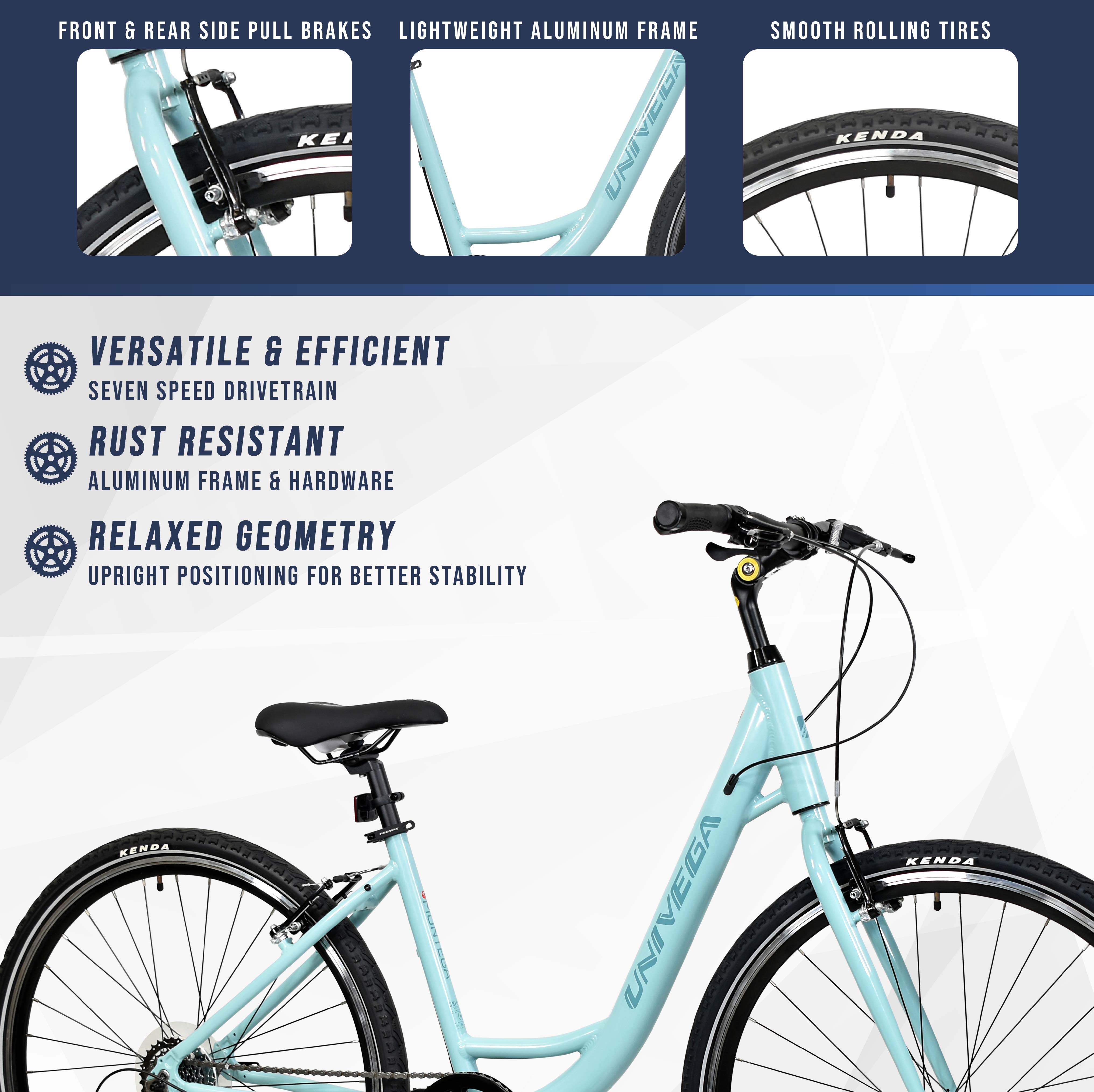 Mendham Bike Co. | Discount Bikes | 700c Univega Montega Women's Comfort Hybrid Bike for Adults Ages 14+
