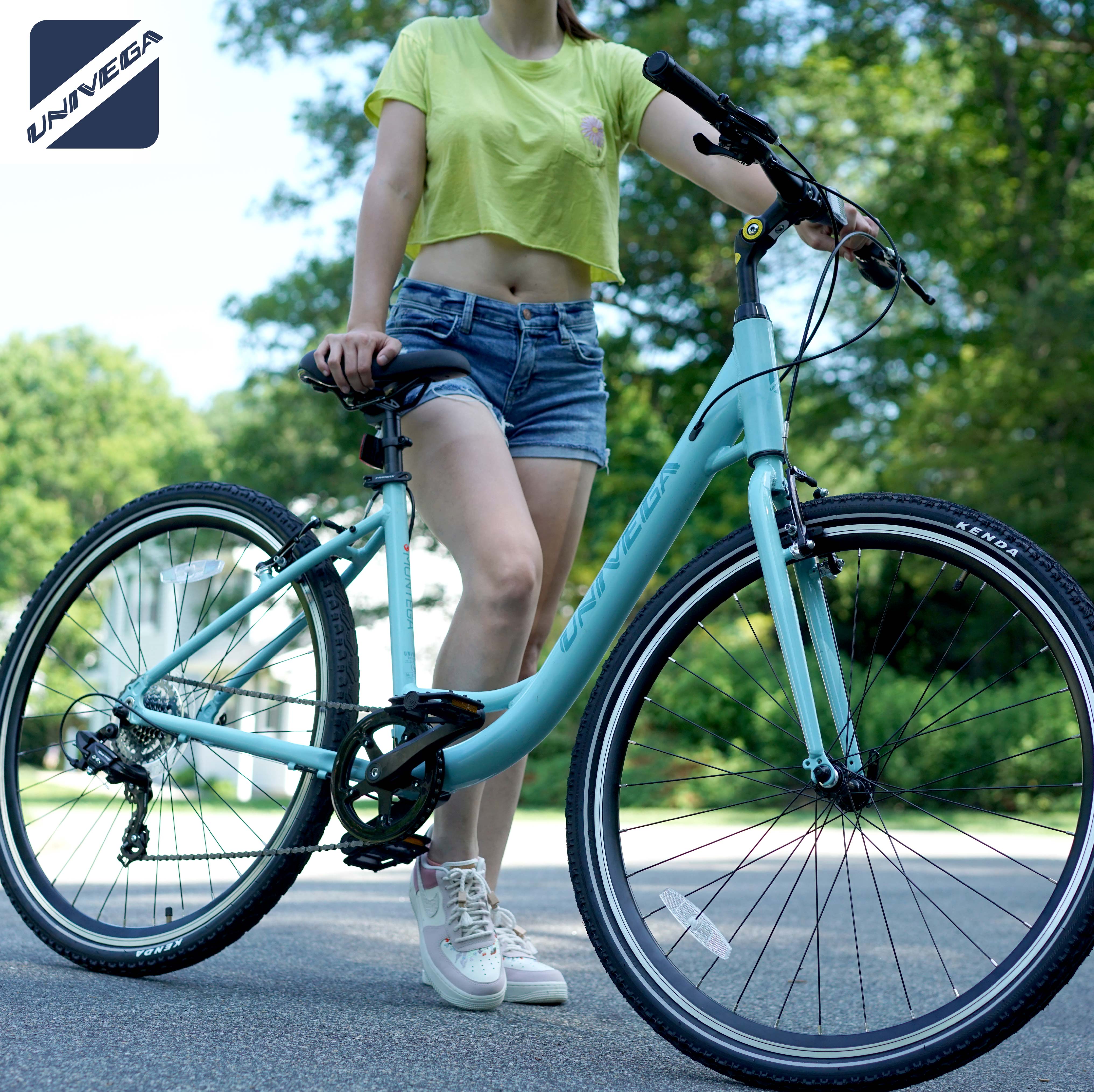 Mendham Bike Co. | Discount Bikes | 700c Univega Montega Women's Comfort Hybrid Bike for Adults Ages 14+