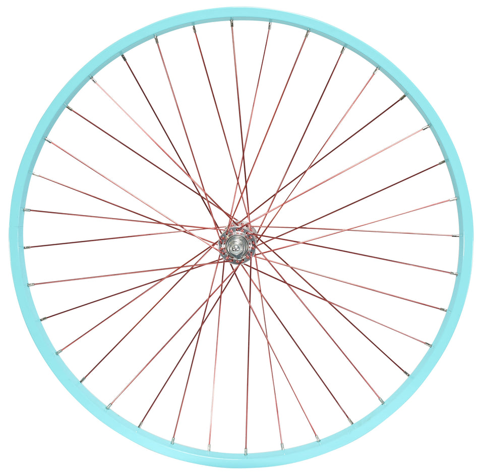 Mendham Bike Co. | Discount Bikes | 26" Villy Custom Aqua & Red Wheelset