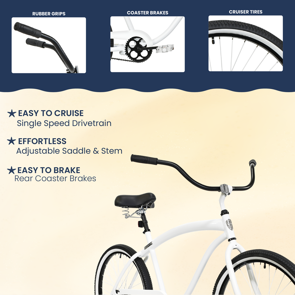 Mendham Bike Co. | Discount Bikes | 26" Villy Custom Cruiser Bike